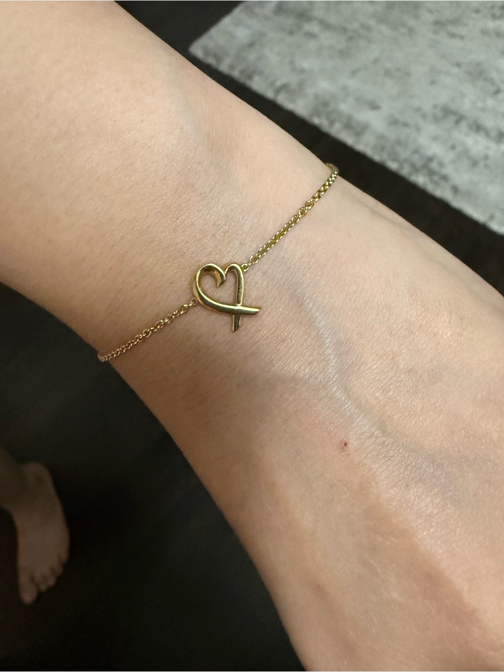 3 items,authentic Tiffany 18k yellow Pendant Necklace, Bracelet , Ring! New item - Picture 15 of 16